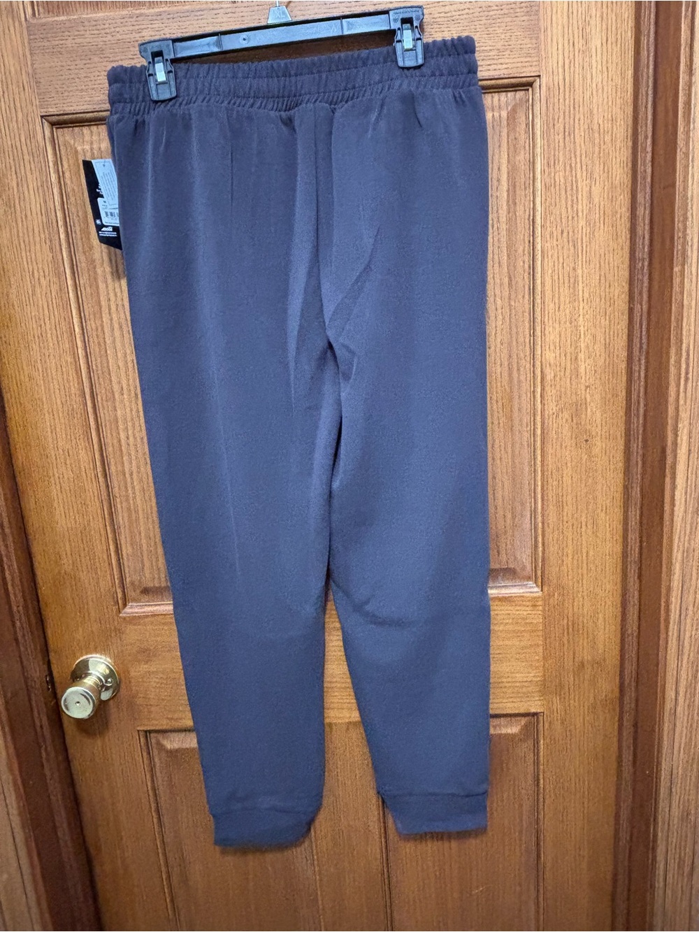 Avia Women’s Scuba Sandwashed Black Pleated Jogger Pants Sz M. NWT